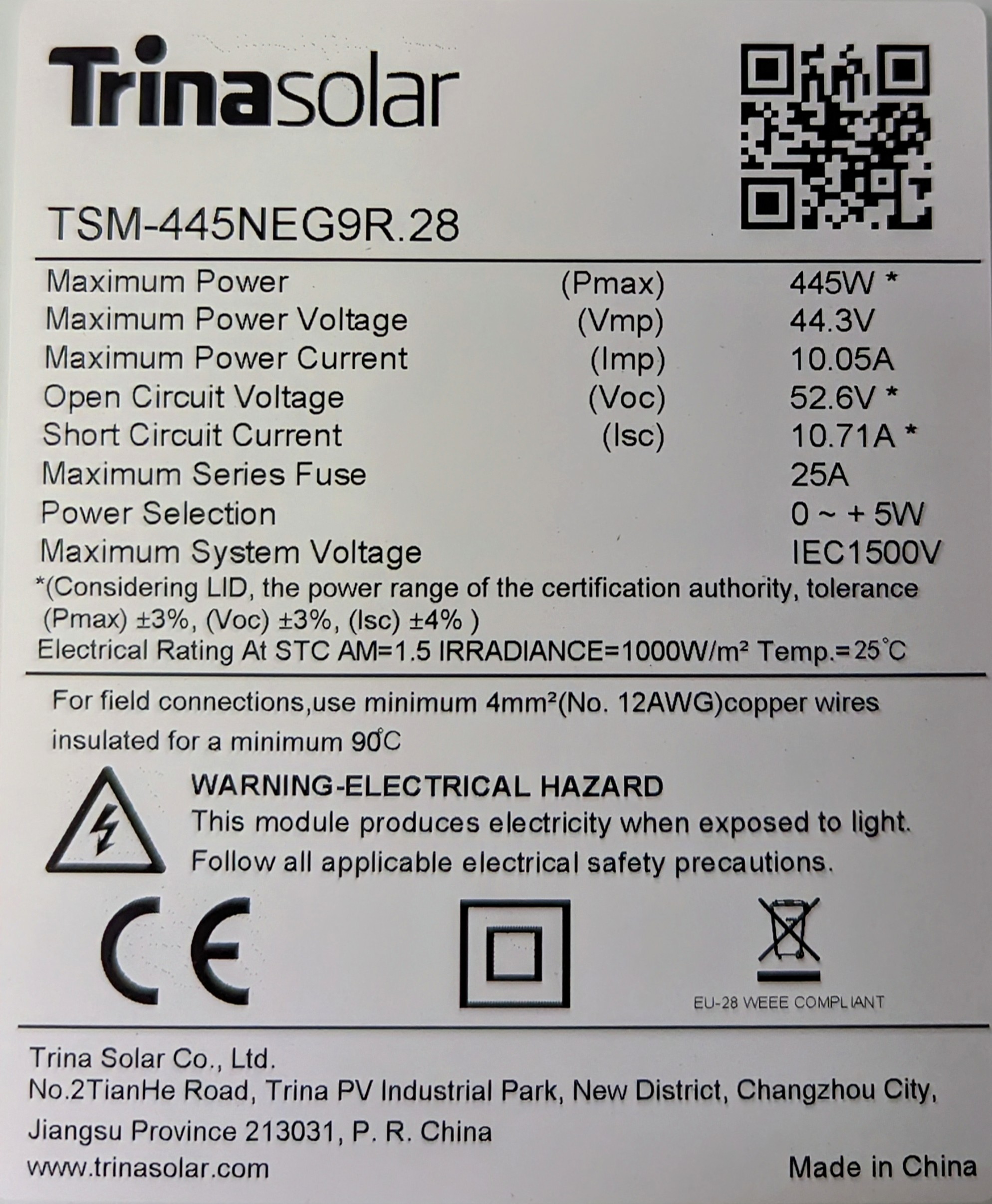 Solarmodule Trinasolar 445W schwarz – Bild 2