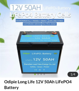LiFePO4 Akku 12V 50Ah