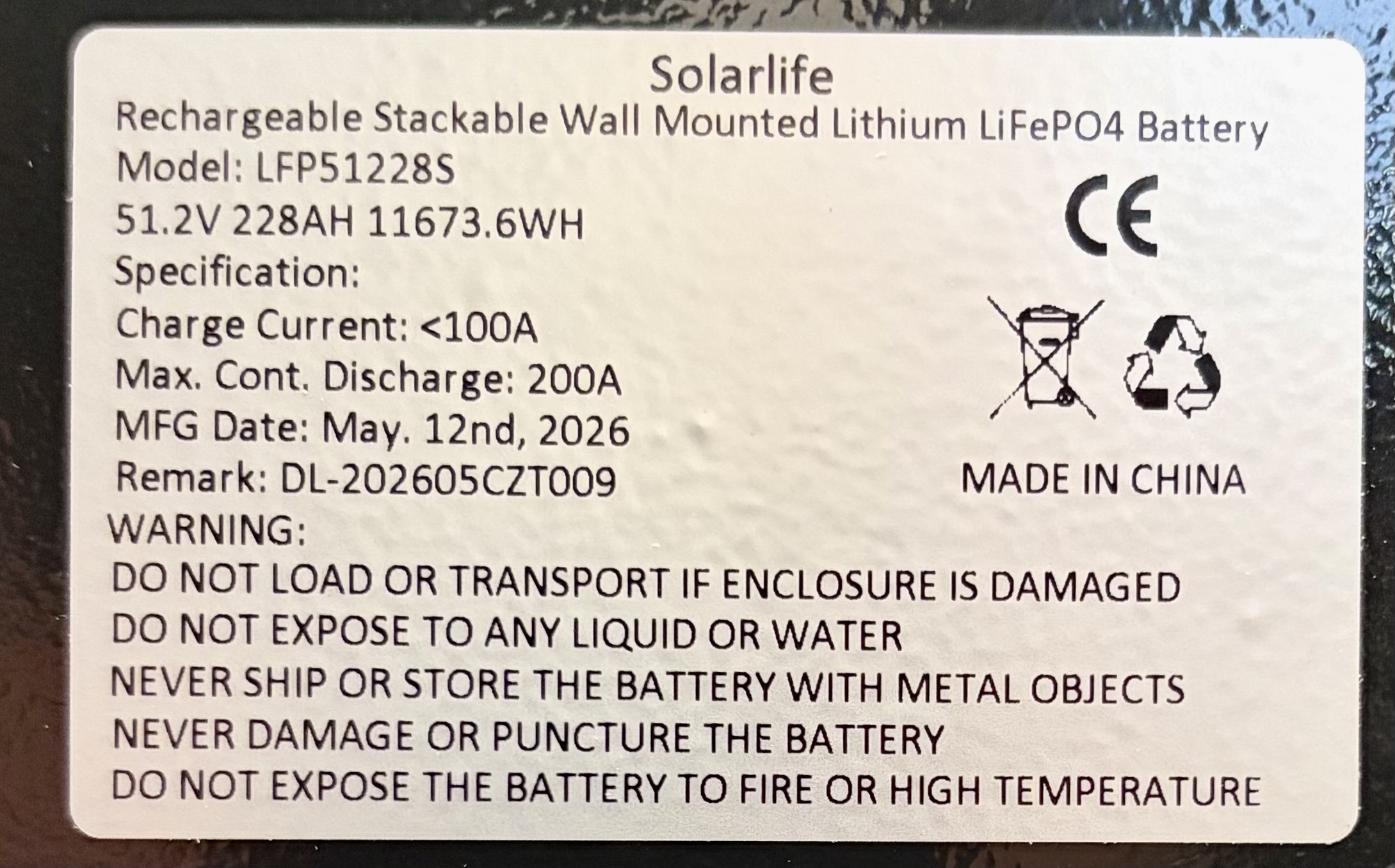 Lithium Batterie LiFePO4 48V 228Ah 12kWh – Bild 3