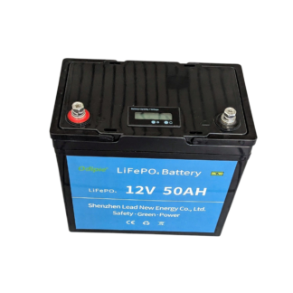 Lithium Batterie LiFePO4 12V 50Ah mit Display und Bluetooth