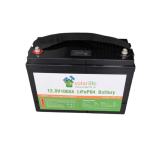 Lithium Batterie LiFePO4 12.8V 100Ah 2000 W mit Display