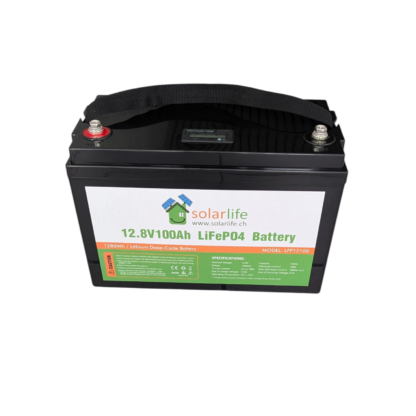 Lithium Batterie LiFePO4 12.8V 100Ah 2000 W mit Display