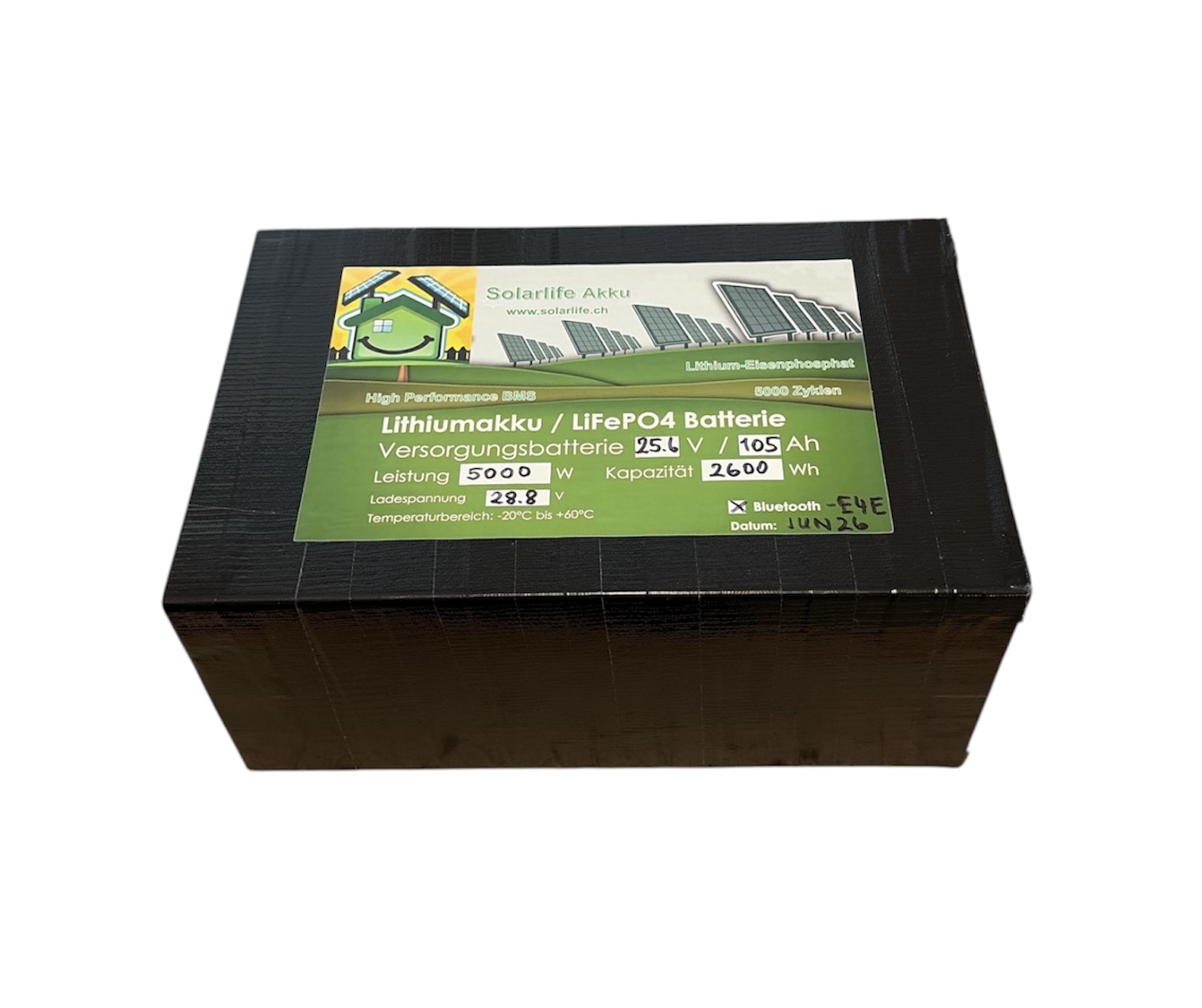Lithium Batterie LiFePO4 24V 105Ah mit Bluetooth