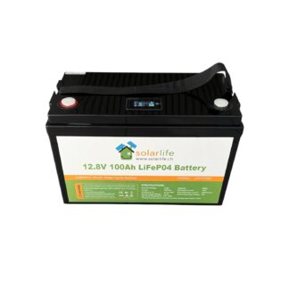 Lithium Batterie LiFePO4 12V 100Ah mit Display & Bluetooth