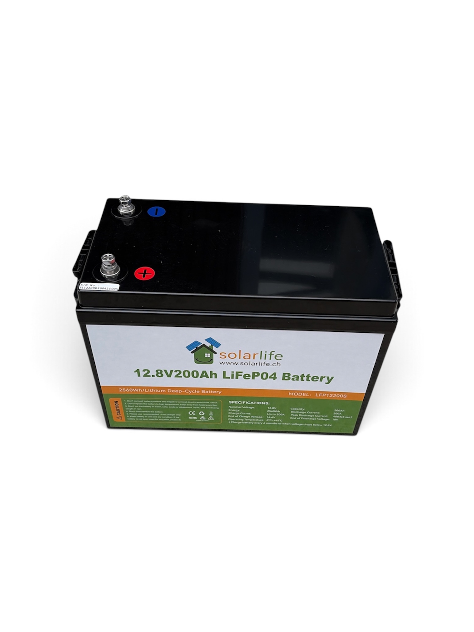 Lithium Batterie LiFePO4 12V 200Ah mit Bluetooth